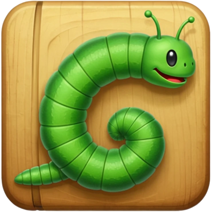 Inchworm inching emoji