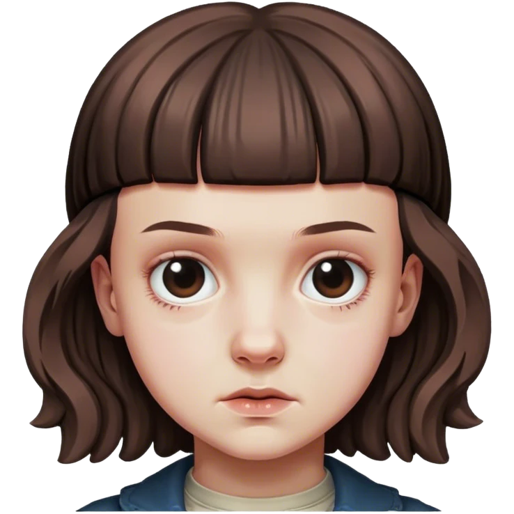 Eleven from stranger things emoji