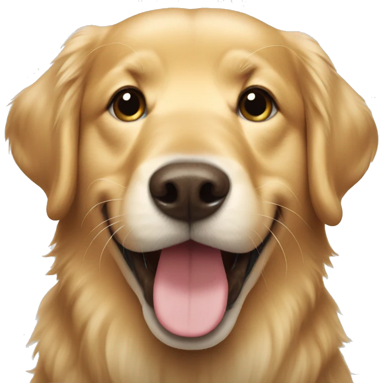 Golden Retriever Smiling emoji