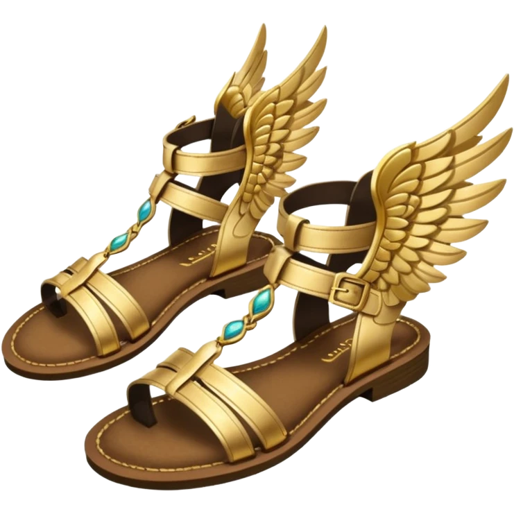 Talaria gold winged sandals hermes emoji