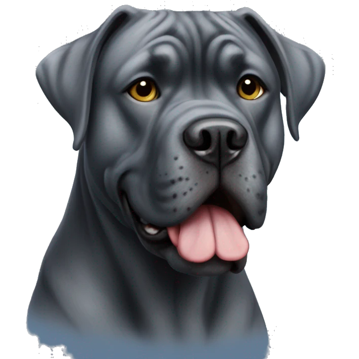 Blue brindle cane corso emoji