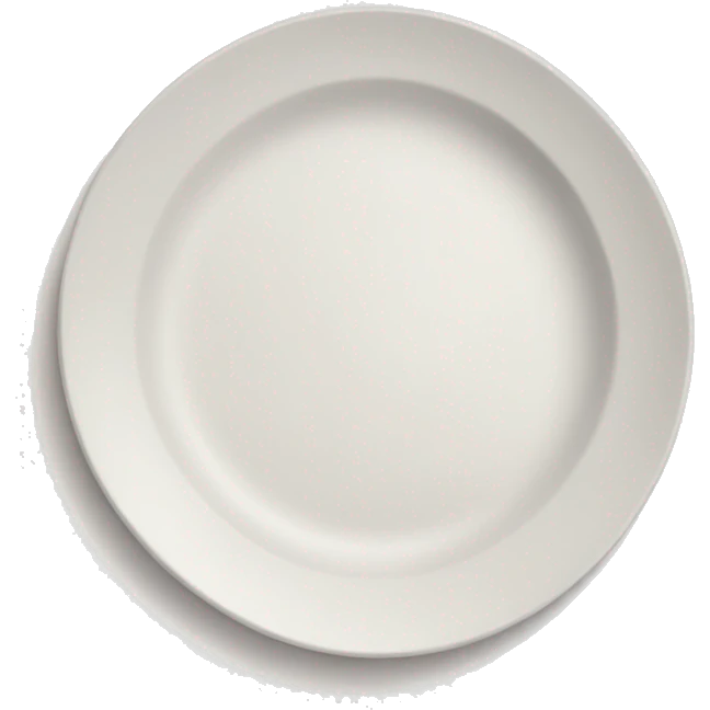 Empty plate emoji