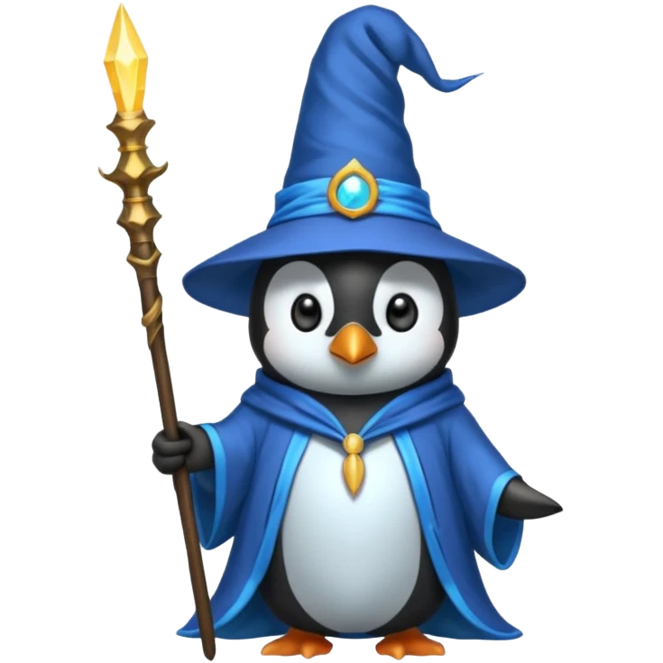 Penguin Wizard emoji