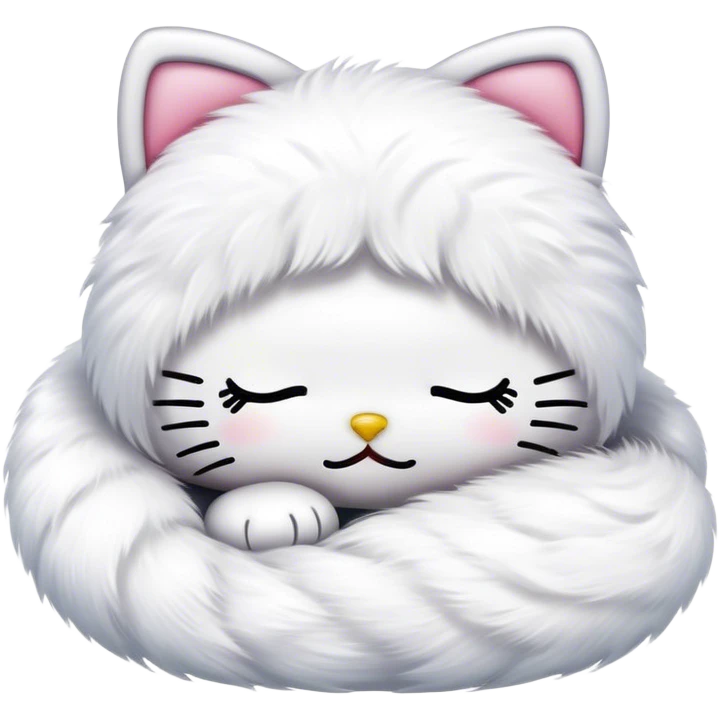 Hello kitty sleeps emoji