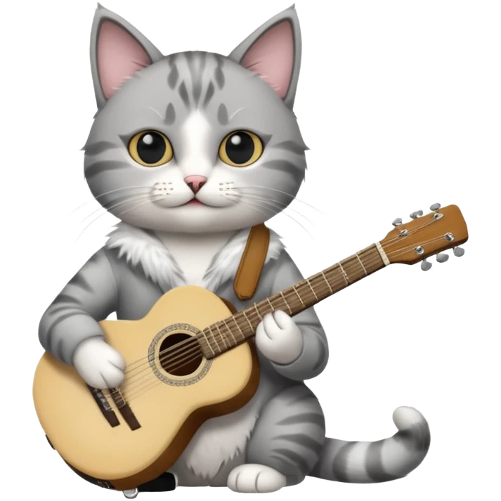create cat with guitar emoji