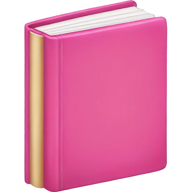 Pink book emoji