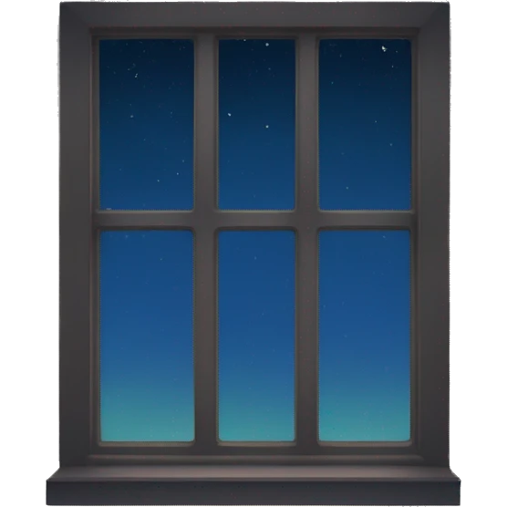 Window with night sky view  emoji