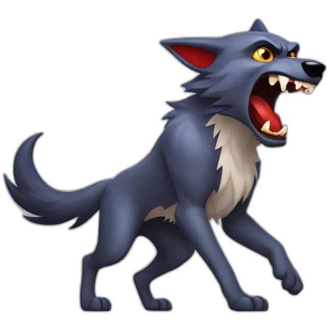 LOUP garou contre vampire emoji
