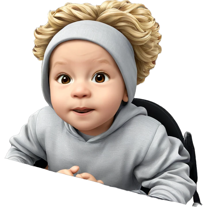 playful boy with blonde hat emoji