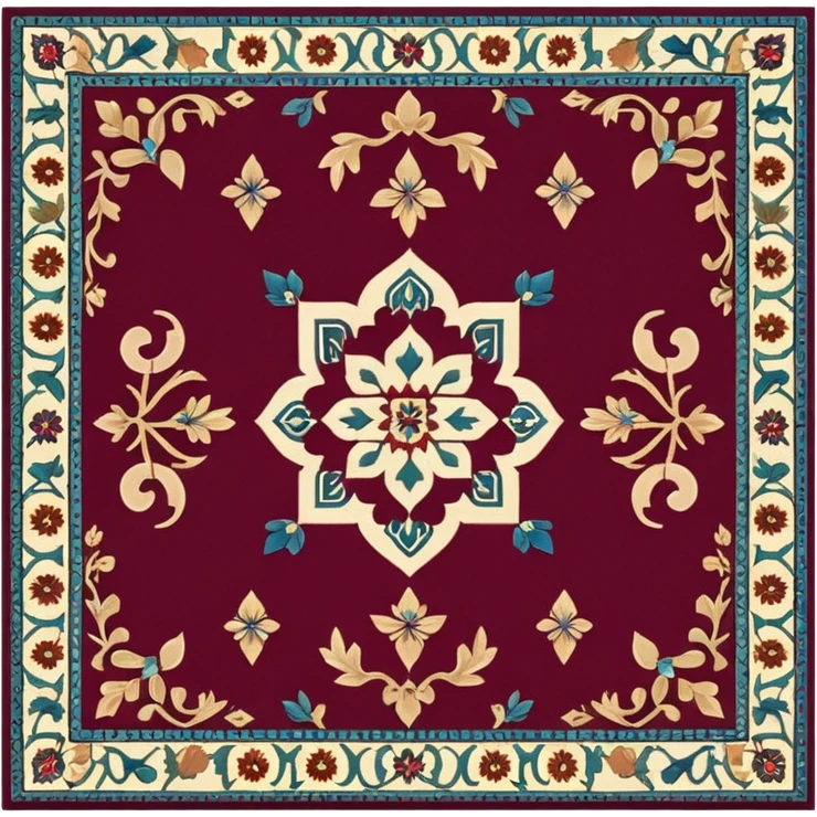  c made out of persian carpet texture emoji