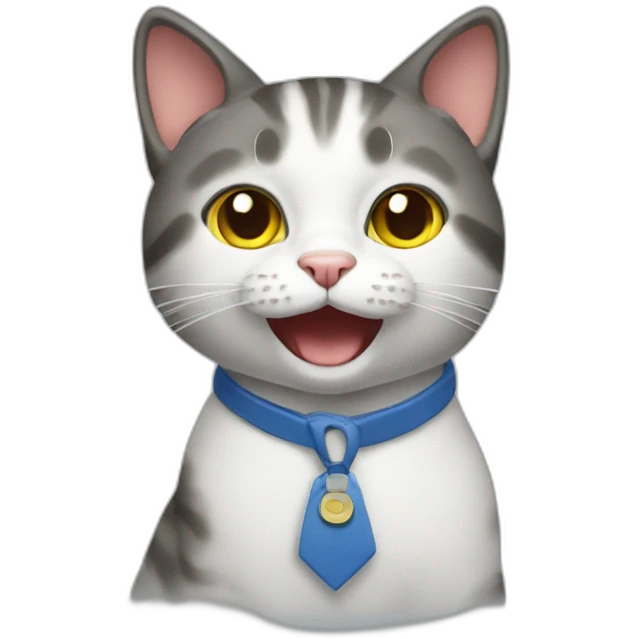 cat doing sales emoji