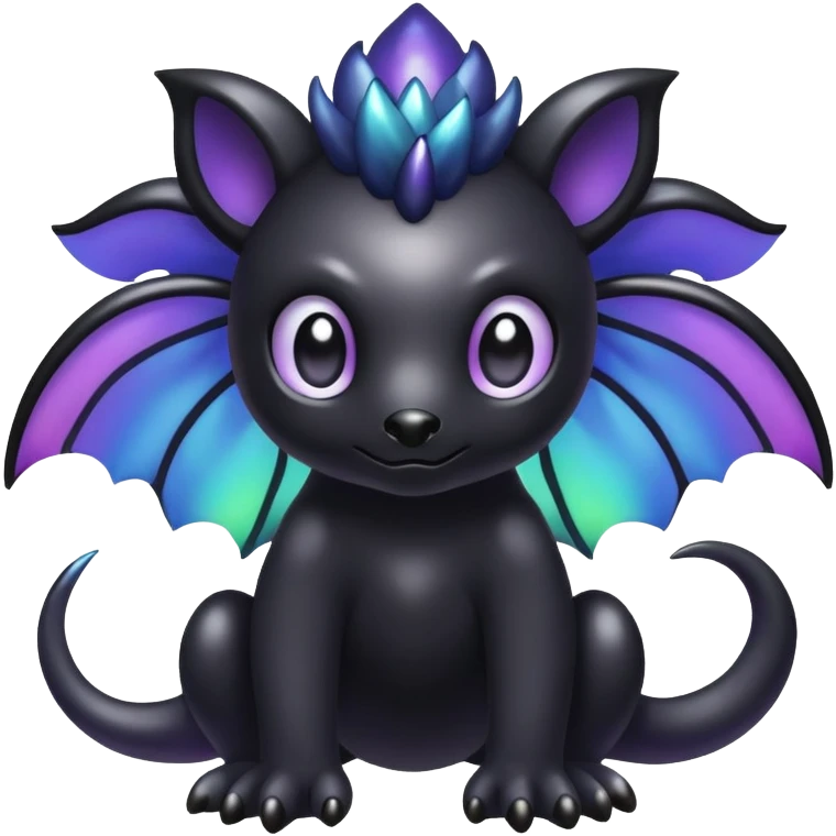 Iridescent black dark fakemon-creature  emoji