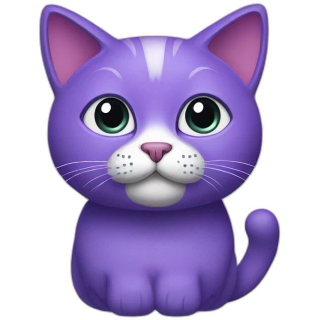 Purple cat emoji