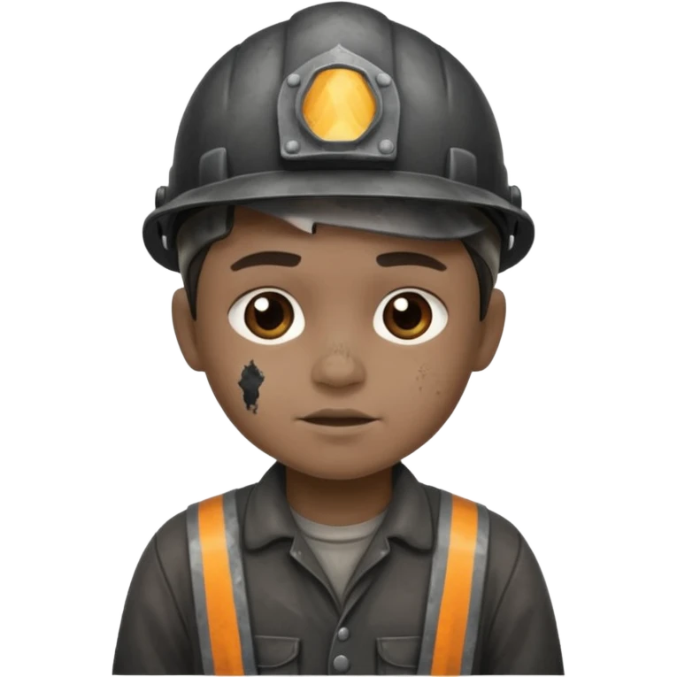 Child coal miner emoji