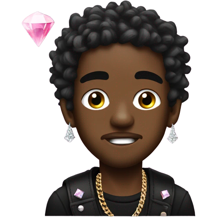 lil uzi vert with pink diamond emoji