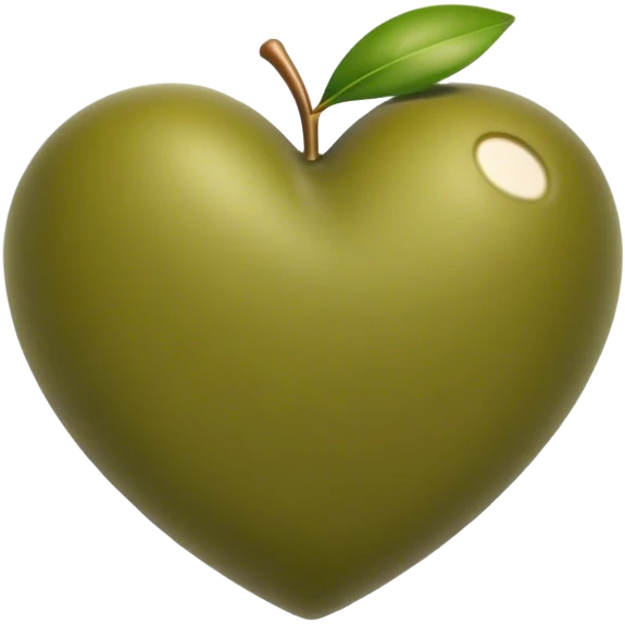 olive color heart emoji