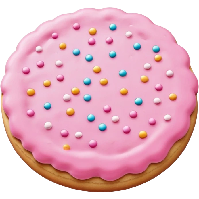 Pink cookie  emoji