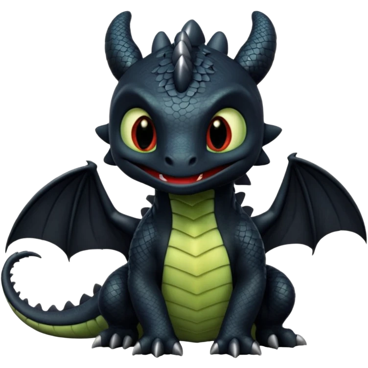 Toothless how titration your dragon emoji