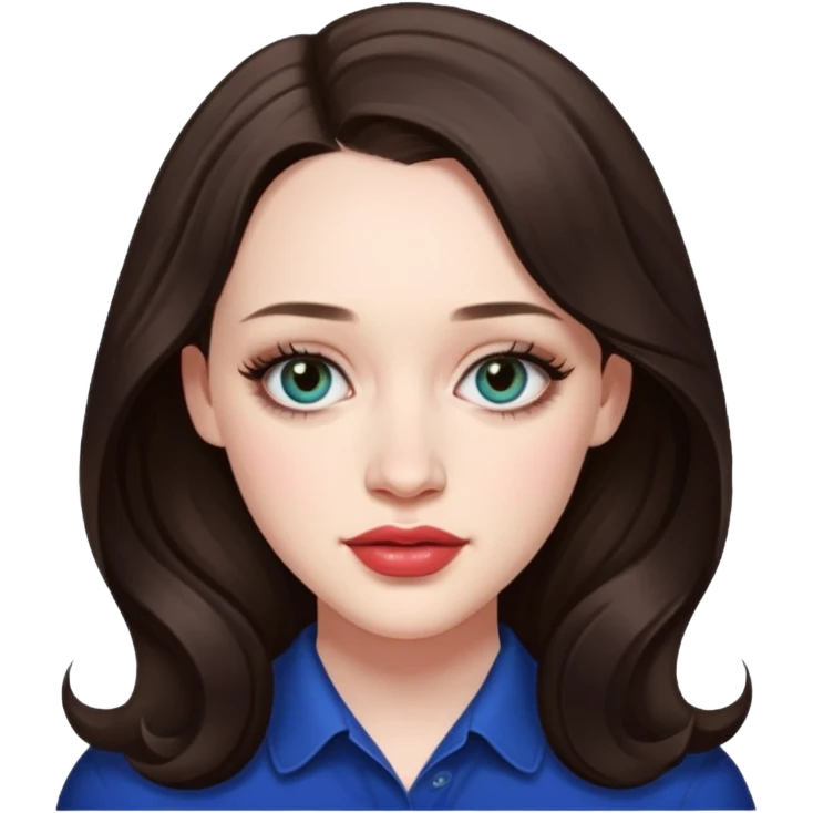Kat Dennings real features emoji