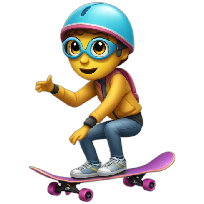 Et montando en patinete emoji