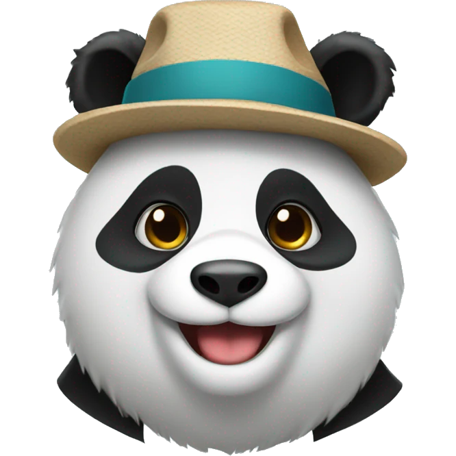 Panda wearing hat emoji