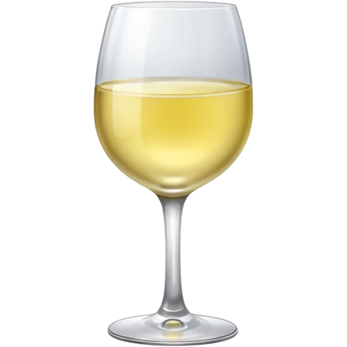glass of light white wine  emoji