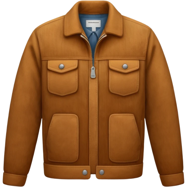 Corduroy patterned jacket with ridges emoji