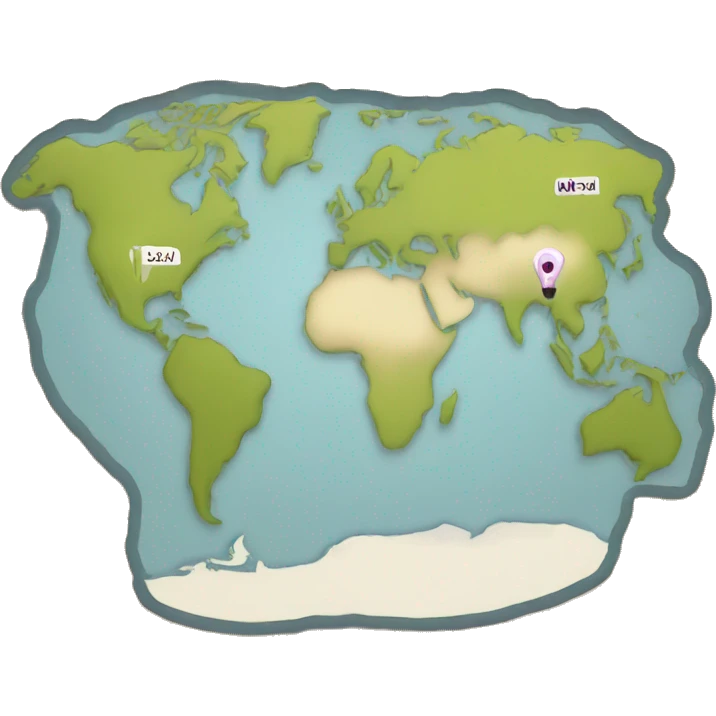 world map with words "lyk a local" emoji