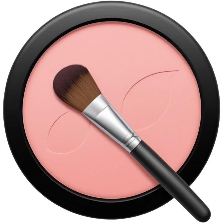 blush and brush emoji