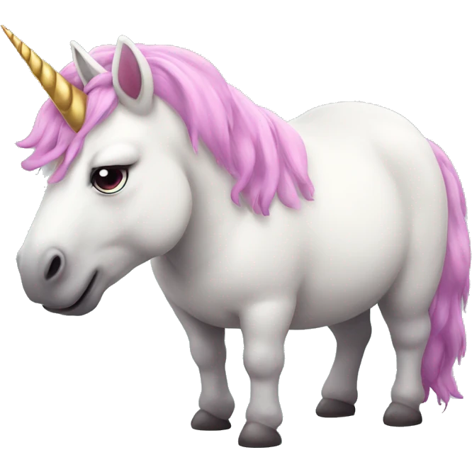 Fat unicorn emoji