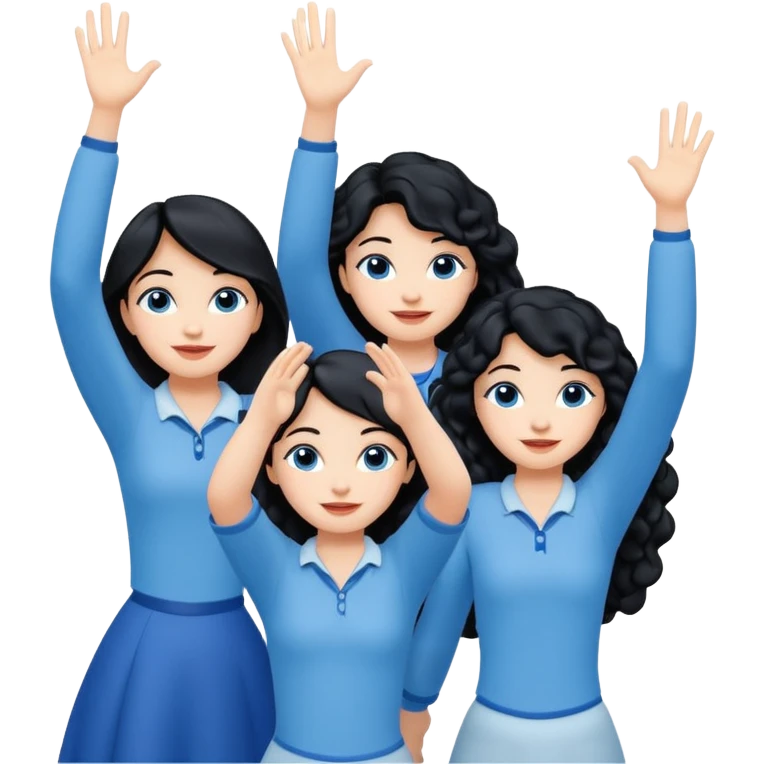 escribe el nombre Disneyland Paris y para titulo, pon a quatro chicas: una pelo corto negro, una pelo rizado largo, una pelo largo liso y la otra pelo ondulado mediano, esta con el ojos azules. Todas tienen piel carne. NOOOOOO, pon el titulo Disneyland Paris i por los lados o con las manos arriba  emoji