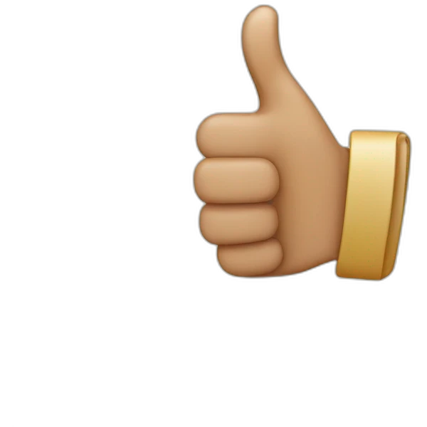 Thumbs up good emoji