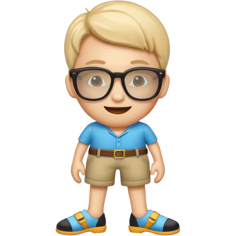Nerd emoji mixed with sunglasses and feet emoji
