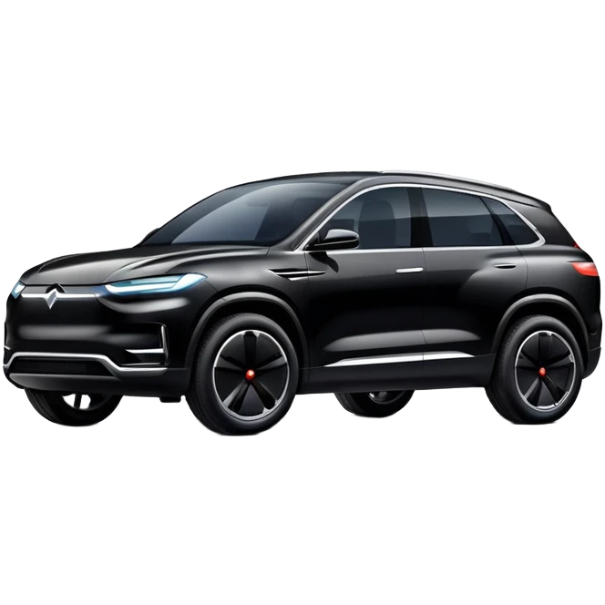 Black electric suv emoji