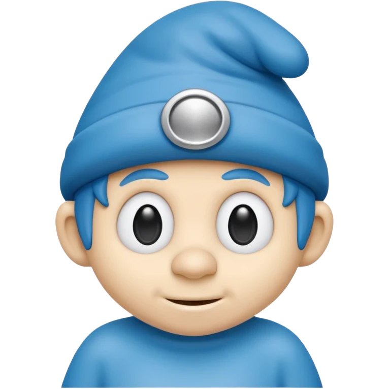 smart smurf emoji