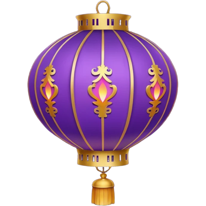 purple chinese lantern emoji