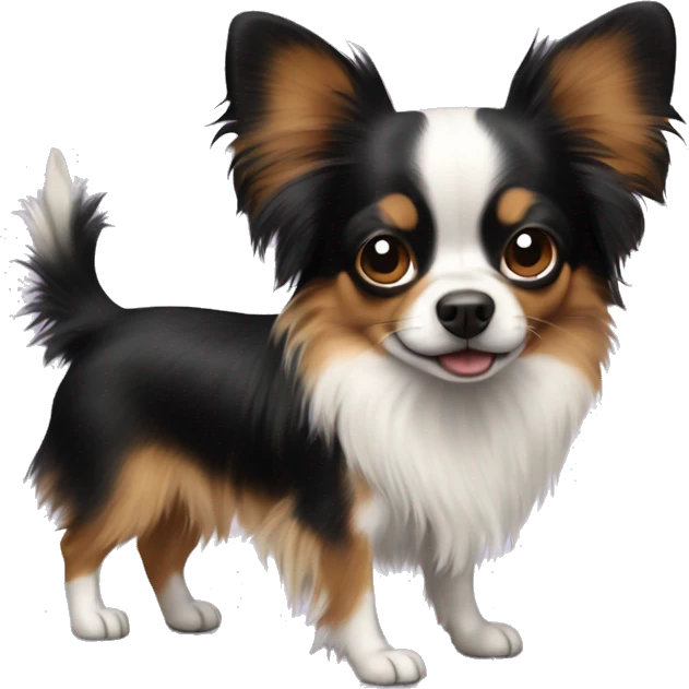 dog papillon mixted with chihuahua emoji