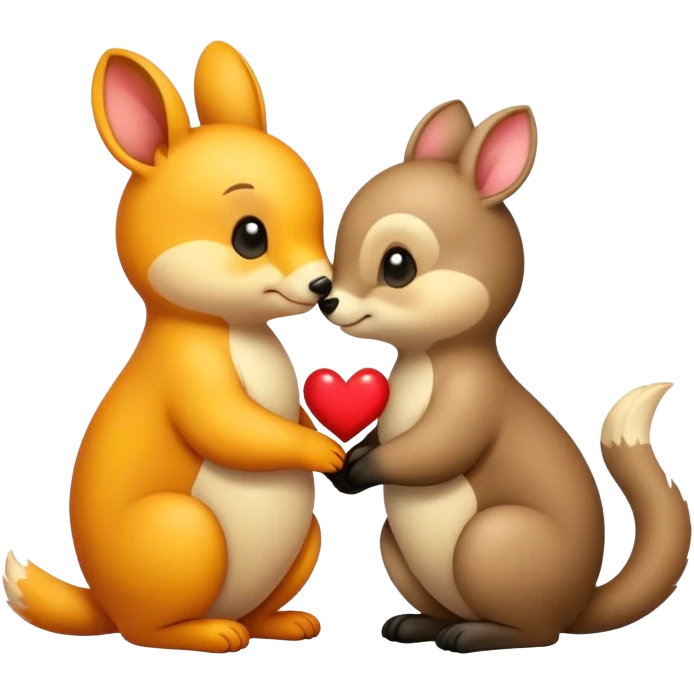 Animals in love emoji