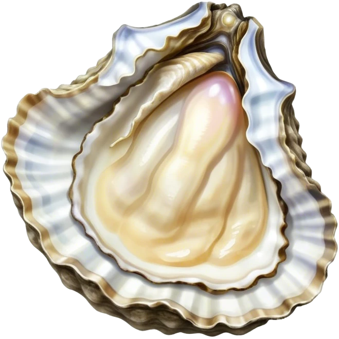 Detailed oyster emoji