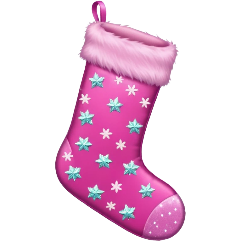 Pink Christmas emoji