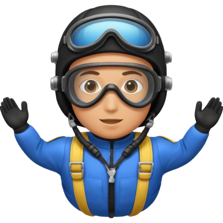 parachute diver emoji
