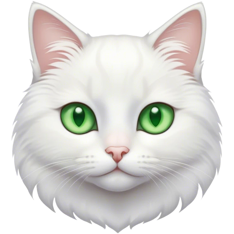 White cute cat emoji