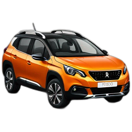 Orange Peugeot e-2008 emoji