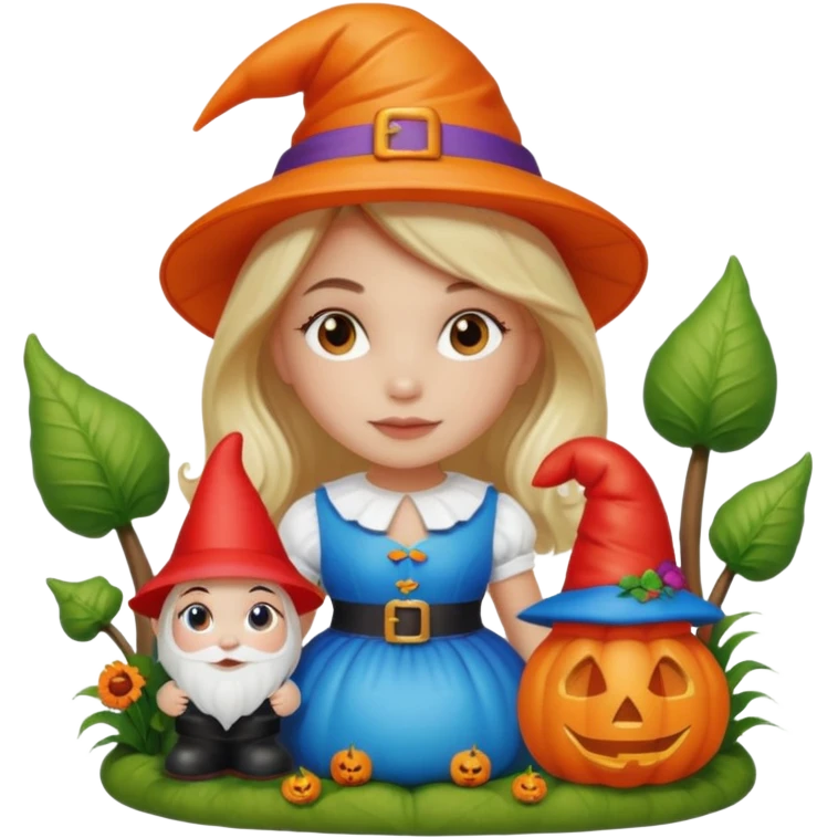  jeff koons halloween girl garden gnome inflatable emoji