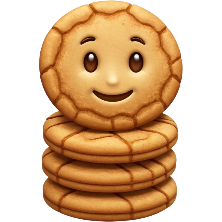 snickerdoodle cookie with cinnamon sugar coating emoji