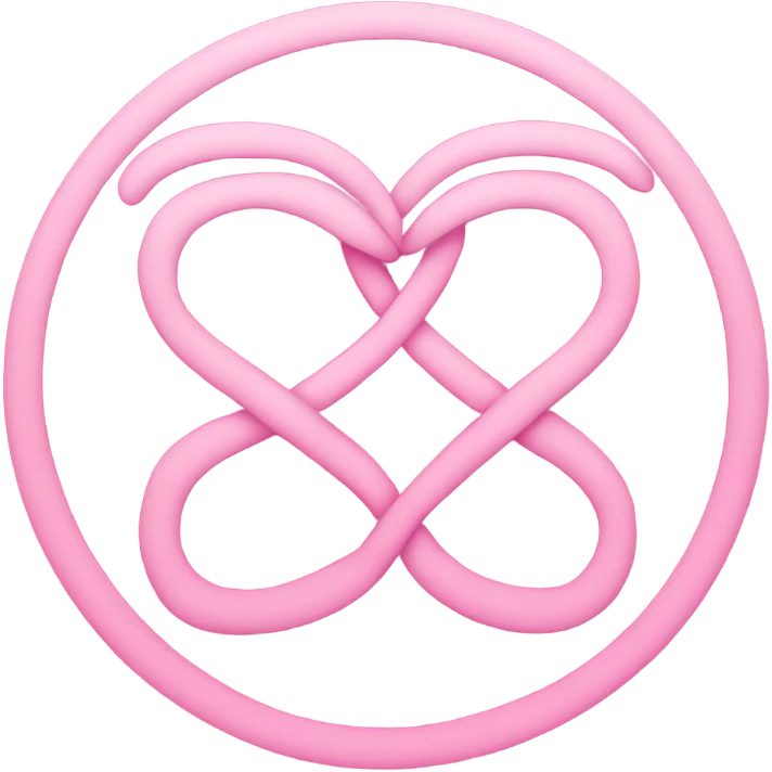 Minimal pink close icon emoji