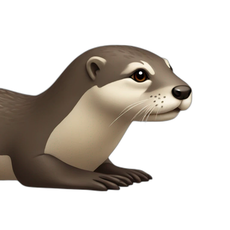 Loutre sur tortu emoji