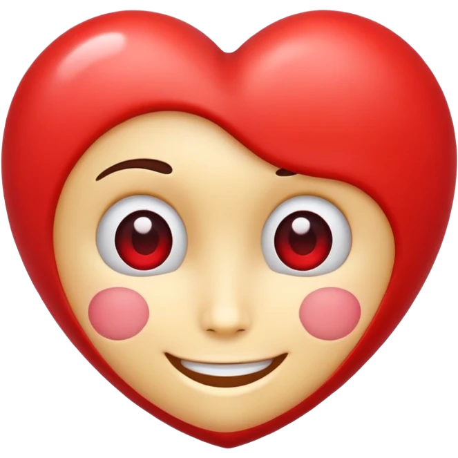 Heart with face  emoji