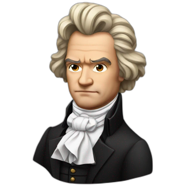 beethoven with earrings emoji