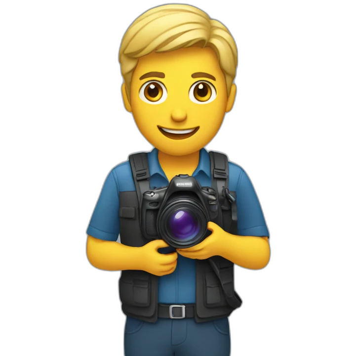 TV reporter with videocamera emoji